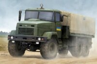HobbyBoss Ukraine KrAZ-6322 Soldier Cargo Truck katonai teherautó műanyag modell (1:35)