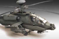 Academy AH-64A Apache helikopter műanyag modell (1:48)