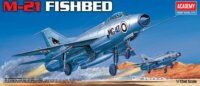 Academy Mig-21 Fishbed vadászrepülőgép műanyag modell (1:72)