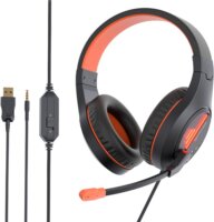 MeeTion MT-HP021 Gaming Headset Fekete/Narancssárga