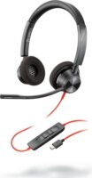 Poly Blackwire 3320 USB-C Headset - Fekete
