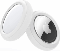 Spigen Silicone Fit Apple AirTag tok - Fehér (2db)