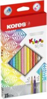 Kores Kolores Style Háromszögletű színes ceruza készlet (15 db / csomag)