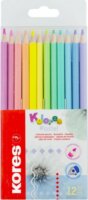 Kores Kolores Pastel Háromszögletű színes ceruza készlet (12 db / csomag)