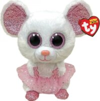 Ty Beanie Boos: Nina egér plüss figura - 24 cm