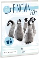 Ars Una cuki pingvin fióka 32 lapos A5 kockás füzet