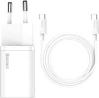 Baseus Super-Si Hálózati USB töltő + USB-C kábel (25W)