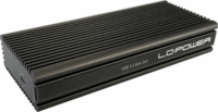 LC-Power LC-M2-C-NVME-2X2 M.2 USB Type-C Külső SSD ház - Fekete