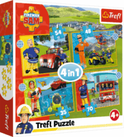 Trefl Sam a bátor tűzoltó - 4 in 1 puzzle