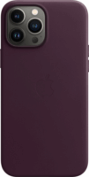Apple iPhone 13 Pro Max Magsafe Gyári Bőr Tok - Meggypiros