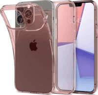 Spigen Crystal Flex Apple iPhone 13 Pro Szilikon Tok - Rózsaszín/Átlátszó