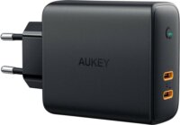 AUKEY Duo Hálózati 2xUSB-C töltő (63W)