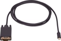 Akyga AK-AV-17 VGA - USB-C kábel 1.8m Fekete