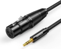 Ugreen AV131 Jack - XLR kábel 2m (3.5mm Jack apa - XLR anya)