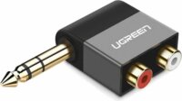 UGREEN 40846 6.35mm Jack apa - 2x RCA anya adapter - Fekete