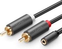 UGREEN 10561 Jack - RCA kábel 0.25m (3.5mm Jack anya - 2x RCA apa)