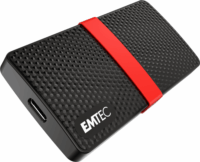Emtec 1TB X200 USB-C 3.1 Gen 1 Külső SSD - Fekete/Piros