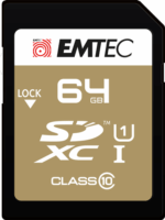 Emtec 64GB Elite Gold microSDHC UHS-I CL10 Memóriakártya + Adapter