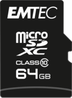 Emtec 64GB Classic microSDXC UHS-I CL10 Memóriakártya + Adapter