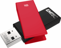 Emtec 16GB C350 Brick USB 2.0 Pendrive - Fekete/Piros