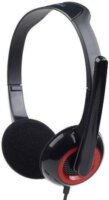 Gembird MHS-002 Headset - Fekete / Piros
