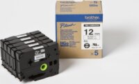 Brother HGE261V5 P-Touch Feliratozógép szalag 36 mm fehér alapon fekete High grade tape, 5db-os csomag