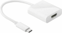 Goobay USB3.1 Type-C M - HDMI F Adapterkábel 0.2m Fehér
