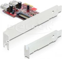 DELOCK PCI-E x1 2 portos IO vezérlő (USB 3.0 internal)