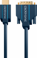 Clicktronic HDMI - DVI kábel 3m Kék