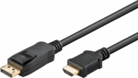 Goobay DisplayPort - HDMI™ kábel 1m Fekete