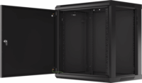 Lanberg 19" Fali rack szekrény 12U 600x450mm - Fekete