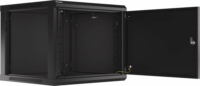 Lanberg 19" Fali rack szekrény 9U 600x600mm - Fekete