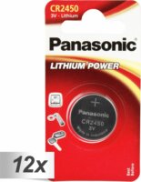 Panasonic CR 2450 Litium Gombelem (12x1db/csomag)