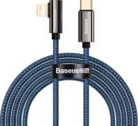 Baseus Legend Series Elbow Fast Charging Data Cable USB apa - Lightning apa Adat és töltőkábel - Kék (2m)