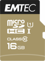 Emtec 16GB EliteGold microSDHC UHS-I CL10 Memóriakártya + Adapter
