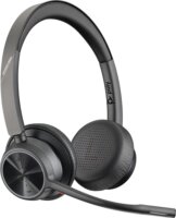 Plantronics Voyager 4320 UC Stereo USB-A/Wireless Headset - Fekete