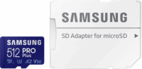 Samsung 512GB PRO Plus (2021) microSDXC UHS-I CL10 memóriakártya + Adapter