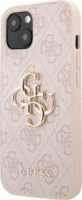 Guess 4G Metal Logo Apple iPhone 13 Műanyag Tok - Rózsaszín