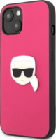 Karl Lagerfeld Head Apple iPhone 13 mini Műbőr Tok - Pink