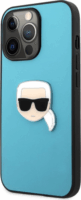 Karl Lagerfeld Head Apple iPhone 13 Pro Műbőr Tok - Kék