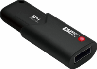 Emtec 64GB B120 Click Secure USB 3.2 Pendrive - Fekete