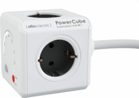 Allocacoc PowerCube Extended WiFi 4 aljzatos elosztó 1.5m - Fehér/Fekete