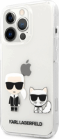 Karl Lagerfeld Karl and Choupette Apple iPhone 13 Pro Max Műanyag Tok - Átlátszó/Mintás