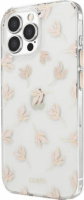Uniq Coehl Fleur Apple iPhone 13 Pro Szilikon Tok - Átlátszó/Rózsaszín Mintás