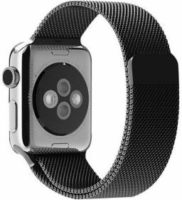 Mybandz Apple Watch S1/2/3/4/5/6 Milánói fém szíj 38/40mm - Fekete