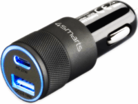 4smarts Rapid+ Autós USB-C + USB-A töltő (27W)