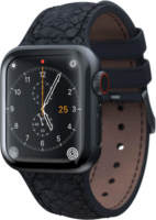 Njord by Elements Apple Watch S1/2/3/4/5/6/7/SE Bőr szíj 40mm - Fekete