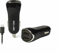 Beline Autós 2xUSB-A + USB-C töltő (5V / 2.1A)