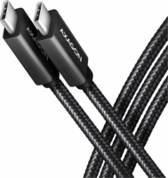 Axagon BUCM32-CM10AB USB-C apa - USB-C apa 3.2 Gen 2 Adat és töltő kábel (1m)