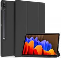 Haffner Samsung Galaxy Tab S7 FE Smart Case tok - Fekete